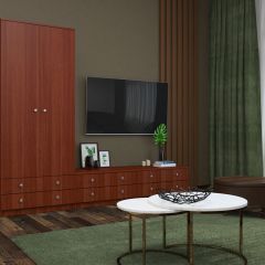 Шкаф Нина (М6) Итальянский орех в Тарко-Сале - tarko-sale.mebel24.online | фото