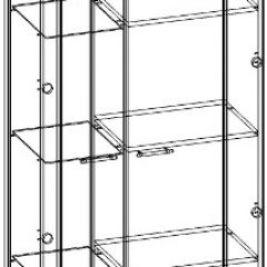 СОНАТА Шкаф ШВС-800 (Дуб сонома/Дуб сакраменто) в Тарко-Сале - tarko-sale.mebel24.online | фото 2