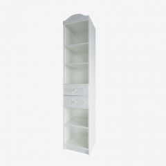 KI-KI СД450.1 Стеллаж 450 с ящ (белый/белое дерево) в Тарко-Сале - tarko-sale.mebel24.online | фото