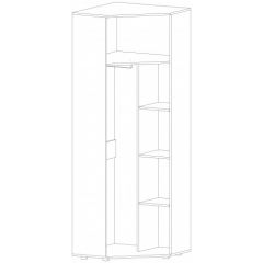 ИНФИНИТИ Прихожая Шкаф угловой (Ясень шимо комб.) в Тарко-Сале - tarko-sale.mebel24.online | фото 2