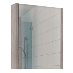 Шкаф-зеркало Quadro 60 Дуб серый левый/правый Домино (DQ1702HZ) в Тарко-Сале - tarko-sale.mebel24.online | фото