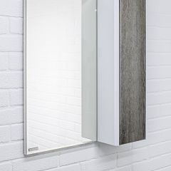 Шкаф-зеркало Uno 60 Дуб серый левый/правый Домино (DU1503HZ) в Тарко-Сале - tarko-sale.mebel24.online | фото 9