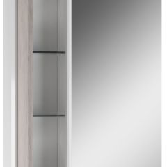 Шкаф-зеркало Uno 60 Дуб серый левый/правый Домино (DU1503HZ) в Тарко-Сале - tarko-sale.mebel24.online | фото 3