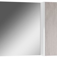 Шкаф-зеркало Uno 80 Дуб серый левый/правый Домино (DU1504HZ) в Тарко-Сале - tarko-sale.mebel24.online | фото