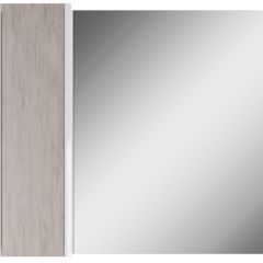 Шкаф-зеркало Uno 80 Дуб серый левый/правый Домино (DU1504HZ) в Тарко-Сале - tarko-sale.mebel24.online | фото 2