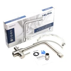 Смеситель д/кухни MELANA-F610304 Stello нерж.сталь, с переключателем на фильтр, однорычажный, сатин в Тарко-Сале - tarko-sale.mebel24.online | фото 2
