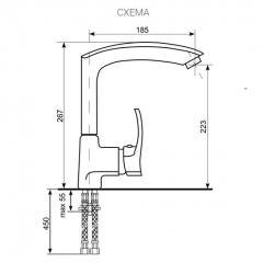 Смеситель ULGRAN U-005 в Тарко-Сале - tarko-sale.mebel24.online | фото 2