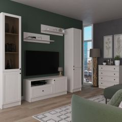 ВЕСТА Гостиная (модульная) Ясень анкор светлый в Тарко-Сале - tarko-sale.mebel24.online | фото