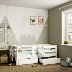 СОНЯ Детская кровать 1600 + 2 ящика (белая) в Тарко-Сале - tarko-sale.mebel24.online | фото