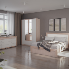 Спальня Глэдис (Модульная) ЯШС/Белый в Тарко-Сале - tarko-sale.mebel24.online | фото