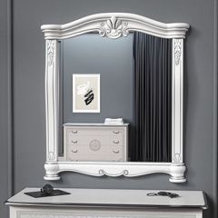 Спальня Грация (комплект 4 дв.) белый/серебро в Тарко-Сале - tarko-sale.mebel24.online | фото 4