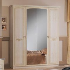 Спальня Ирина (комплект 4 дв.) беж в Тарко-Сале - tarko-sale.mebel24.online | фото 2