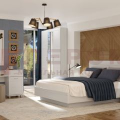Спальня Мелисса композиция 3 (Снежный Ясень) в Тарко-Сале - tarko-sale.mebel24.online | фото