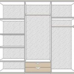 Спальня Ольга (комплект 6 дв.) беж/золото матовый в Тарко-Сале - tarko-sale.mebel24.online | фото 3