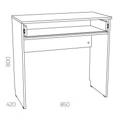 НМ 040.57 Х Стол туалетный "Оливия" в Тарко-Сале - tarko-sale.mebel24.online | фото 3