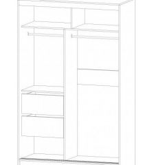 ВЕРОНА Шкаф-купе 1400 (ясень шимо комб.) в Тарко-Сале - tarko-sale.mebel24.online | фото 2