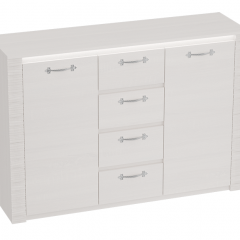 Спальный гарнитур Элана (модульная) Бодега белая в Тарко-Сале - tarko-sale.mebel24.online | фото 3