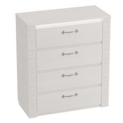 Спальный гарнитур Элана (модульная) Бодега белая в Тарко-Сале - tarko-sale.mebel24.online | фото 4