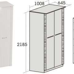 Спальный гарнитур Элана (модульная) Бодега белая в Тарко-Сале - tarko-sale.mebel24.online | фото 10