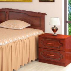 ЛАК Спальный гарнитур (модульный) орех в Тарко-Сале - tarko-sale.mebel24.online | фото 2