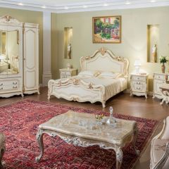 Спальный гарнитур Мона Лиза (крем) 1600 в Тарко-Сале - tarko-sale.mebel24.online | фото