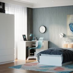 МОРИ Спальный гарнитур (белый) в Тарко-Сале - tarko-sale.mebel24.online | фото 4
