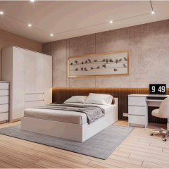 МОРИ Спальный гарнитур (белый) в Тарко-Сале - tarko-sale.mebel24.online | фото 17