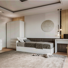 МОРИ Спальный гарнитур (белый) в Тарко-Сале - tarko-sale.mebel24.online | фото 21