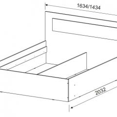 Спальный гарнитур МСП-1 (Ясень Анкор светлый) 1600 в Тарко-Сале - tarko-sale.mebel24.online | фото 3