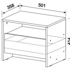 Спальный гарнитур МСП-1 (Ясень Анкор светлый) 1600 в Тарко-Сале - tarko-sale.mebel24.online | фото 6