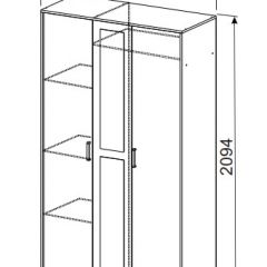 Спальный гарнитур МСП-1 (Ясень Анкор светлый) 1600 в Тарко-Сале - tarko-sale.mebel24.online | фото 9
