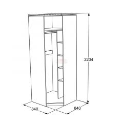 Спальный гарнитур Ольга-13 (модульный) в Тарко-Сале - tarko-sale.mebel24.online | фото 33