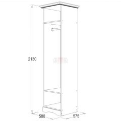 Спальный гарнитур Ольга-1Н (модульная) в Тарко-Сале - tarko-sale.mebel24.online | фото 7