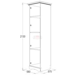 Спальный гарнитур Ольга-1Н (модульная) в Тарко-Сале - tarko-sale.mebel24.online | фото 9