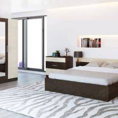Спальный гарнитур Леси + 4-х створчатый шкаф в Тарко-Сале - tarko-sale.mebel24.online | фото 3