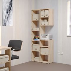 Стеллаж Элемент-2 (дуб сонома) в Тарко-Сале - tarko-sale.mebel24.online | фото 3