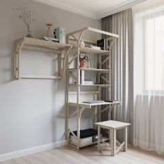 Стеллаж+стол Конструктор Арт.СRСт1-1 в Тарко-Сале - tarko-sale.mebel24.online | фото 6
