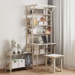 Стеллаж+стол со стойкой Конструктор Арт.СRСт2-1 в Тарко-Сале - tarko-sale.mebel24.online | фото 4