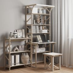 Стеллаж+стол со стойкой Конструктор Арт.СRСт2-1 в Тарко-Сале - tarko-sale.mebel24.online | фото 6