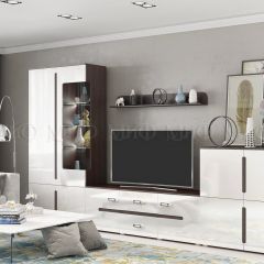 КИМ Стенка (Белый глянец холодный/Венге) Вариант 1 в Тарко-Сале - tarko-sale.mebel24.online | фото