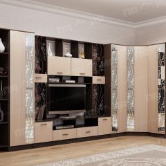 Стенка Сабина (модульная) венге/дуб белфорт в Тарко-Сале - tarko-sale.mebel24.online | фото 3