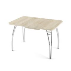 Стол-бабочка Паук пластик травертин Семолина бежевая в Тарко-Сале - tarko-sale.mebel24.online | фото