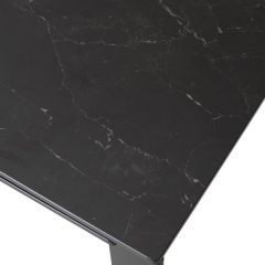 Стол CORNER 120 MATT BLACK MARBLE SOLID CERAMIC / BLACK, ®DISAUR в Тарко-Сале - tarko-sale.mebel24.online | фото 9