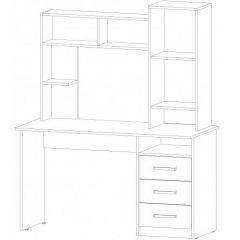 ФАВОРИТ Стол компьютерный (Венге/Анкор светлый) в Тарко-Сале - tarko-sale.mebel24.online | фото