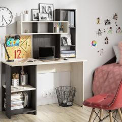 Стол компьютерный Олимп (венге/дуб беленый) в Тарко-Сале - tarko-sale.mebel24.online | фото