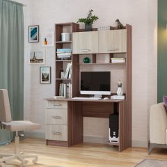 Стол компьютерный ПКС-5 Шимо темный/Шимо светлый в Тарко-Сале - tarko-sale.mebel24.online | фото