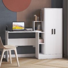 Стол компьютерный СКМ-1 ЛДСП Белый в Тарко-Сале - tarko-sale.mebel24.online | фото