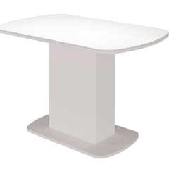 Стол обеденный Соренто (Белый глянец) в Тарко-Сале - tarko-sale.mebel24.online | фото 2