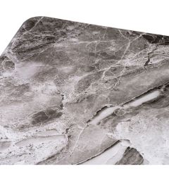 Стол стеклянный Бугун 120(160)х80х77 мрамор серый / черный в Тарко-Сале - tarko-sale.mebel24.online | фото 9