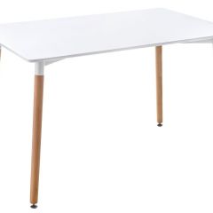 Стол деревянный Table 110х70х73 white / wood в Тарко-Сале - tarko-sale.mebel24.online | фото